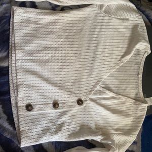 White Long Sleeve Top